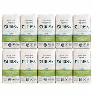 Pack x10 – GURISA Yerba Mate Orgánica 500 g (Molienda Gruesa)