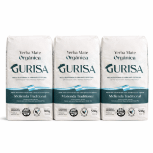 Pack x3 – GURISA Yerba Mate Orgánica 500 g (Molienda Tradicional)